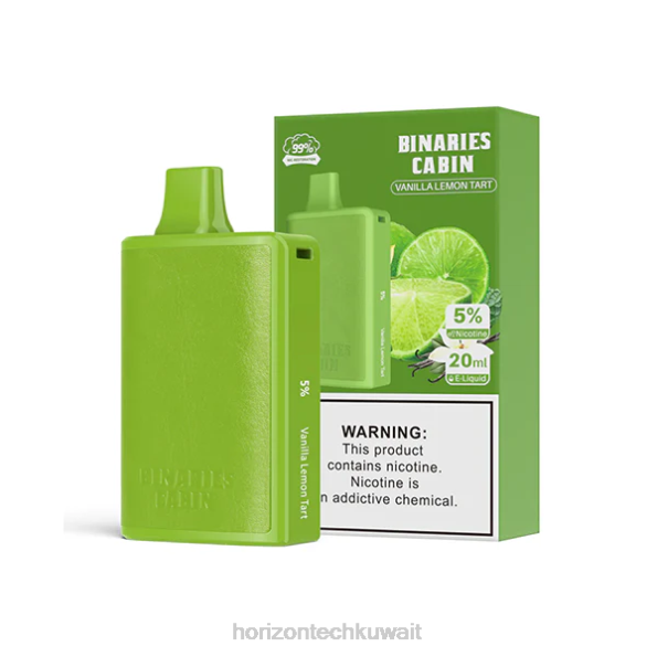 HorizonTech Binaries Cabin يمكن التخلص منها 20 مل - Horizon Tech Coils 2R8L70 تارت الفانيليا والليمون