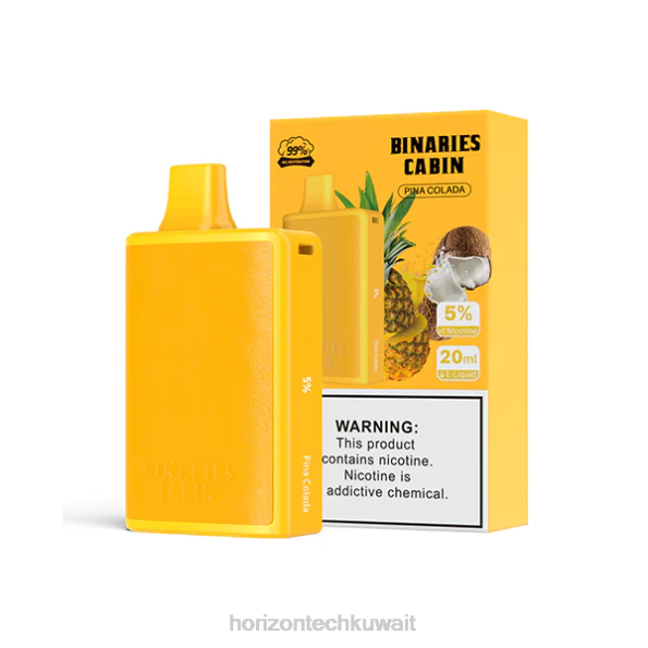 HorizonTech Binaries Cabin يمكن التخلص منها 20 مل - Horizontech Disposable Vape 2R8L66 بينا كولادا