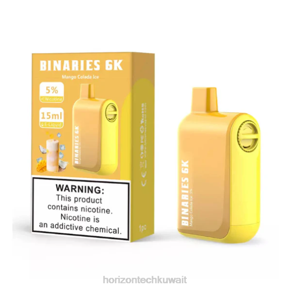 HorizonTech Binaries Cabin يمكن التخلص منها 15 مل - Horizon Tech Vape Coils 2R8L49 مانجو كولادا ثلج