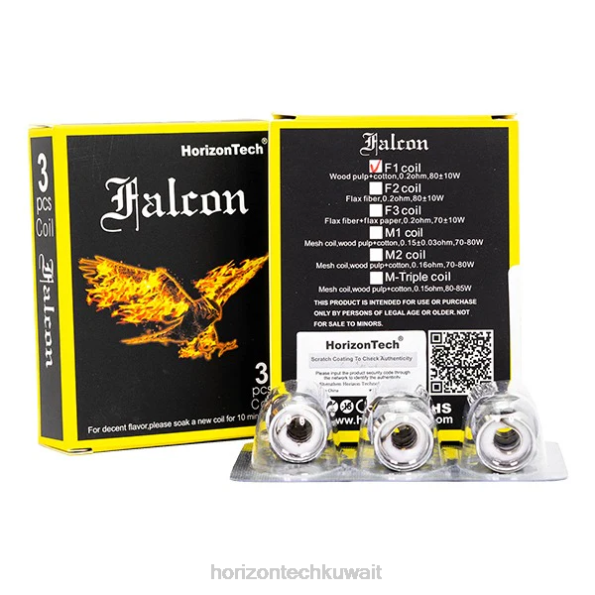 HorizonTech Falcon لفائف (3 عبوات) - Horizon Tech Vape 2R8L7 كويل f1 0.2 أوم