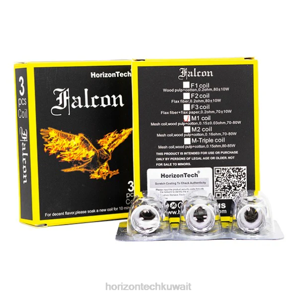 HorizonTech Falcon لفائف (3 عبوات) - Horizontech Kuwait City 2R8L162 M1 شبكة لفائف 0.15ohm