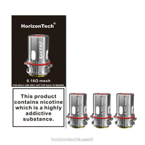 HorizonTech Sakerz لفائف (3 عبوات) - Horizon Tech Company 2R8L158 شبكة 0.16 أوم (3 عبوات)