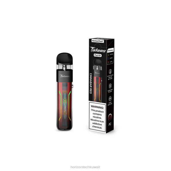 HorizonTech Talons نظام جراب - Horizontech Disposable Vape 2R8L198 الزنجفر الأحمر