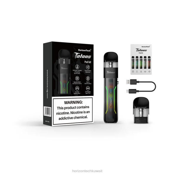 HorizonTech Talons مجموعة انطلاق - Horizontech Kuwait 2R8L21 أسود كلاسيكي