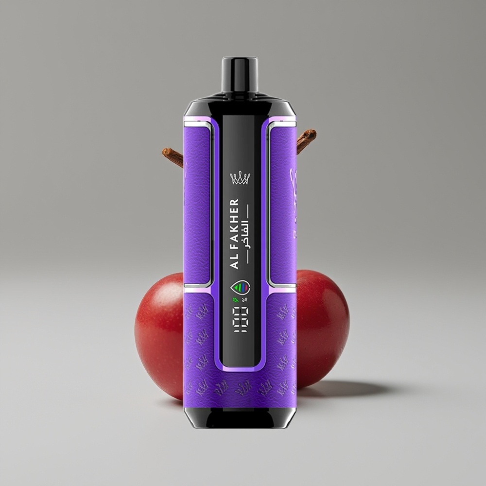 Al Fakher Crown Bar 15K Hypermax سيجارة إلكترونية للاستخدام مرة واحدة Kit 22ml 15000 Puffs Type-C Cherry Fiesta