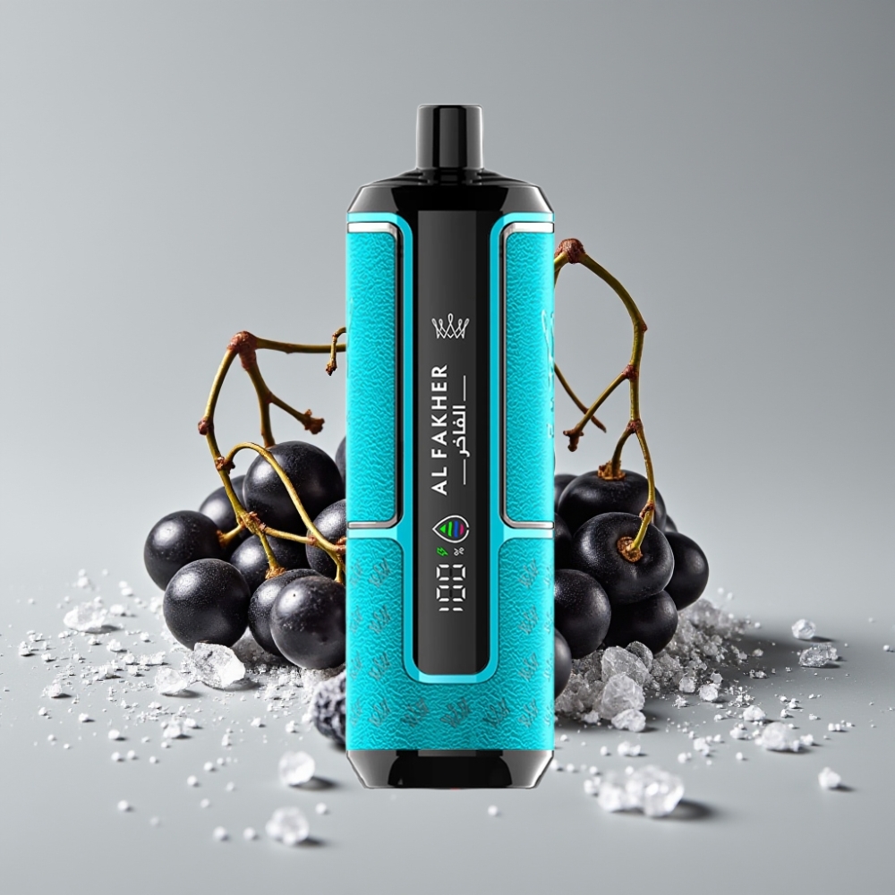 Al Fakher Crown Bar 15K Hypermax Vape Kit Disposable Blackcurrant Ice 22ml 15K Puffs 6mg