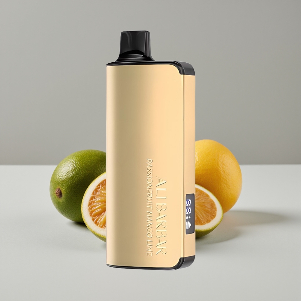 Alibarbar Ingot 9000 Puffs 22ml 2350mah شيشة الكترونية بنكهة فاكهة العاطفة والمانجو والليمون