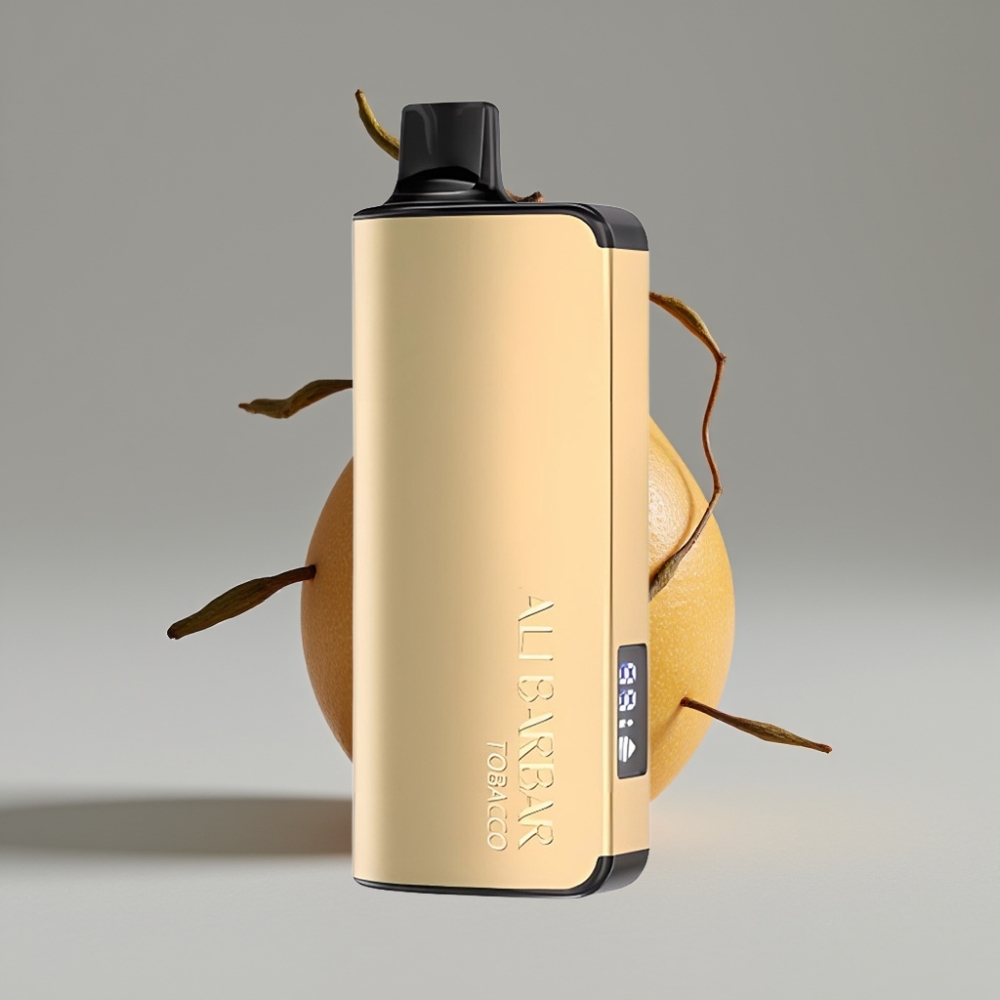 Alibarbar Ingot 9000 Puffs سيجارة إلكترونية للاستخدام مرة واحدة Tobacco – 22ml E-liquid, 2350mAh Battery, LED Display