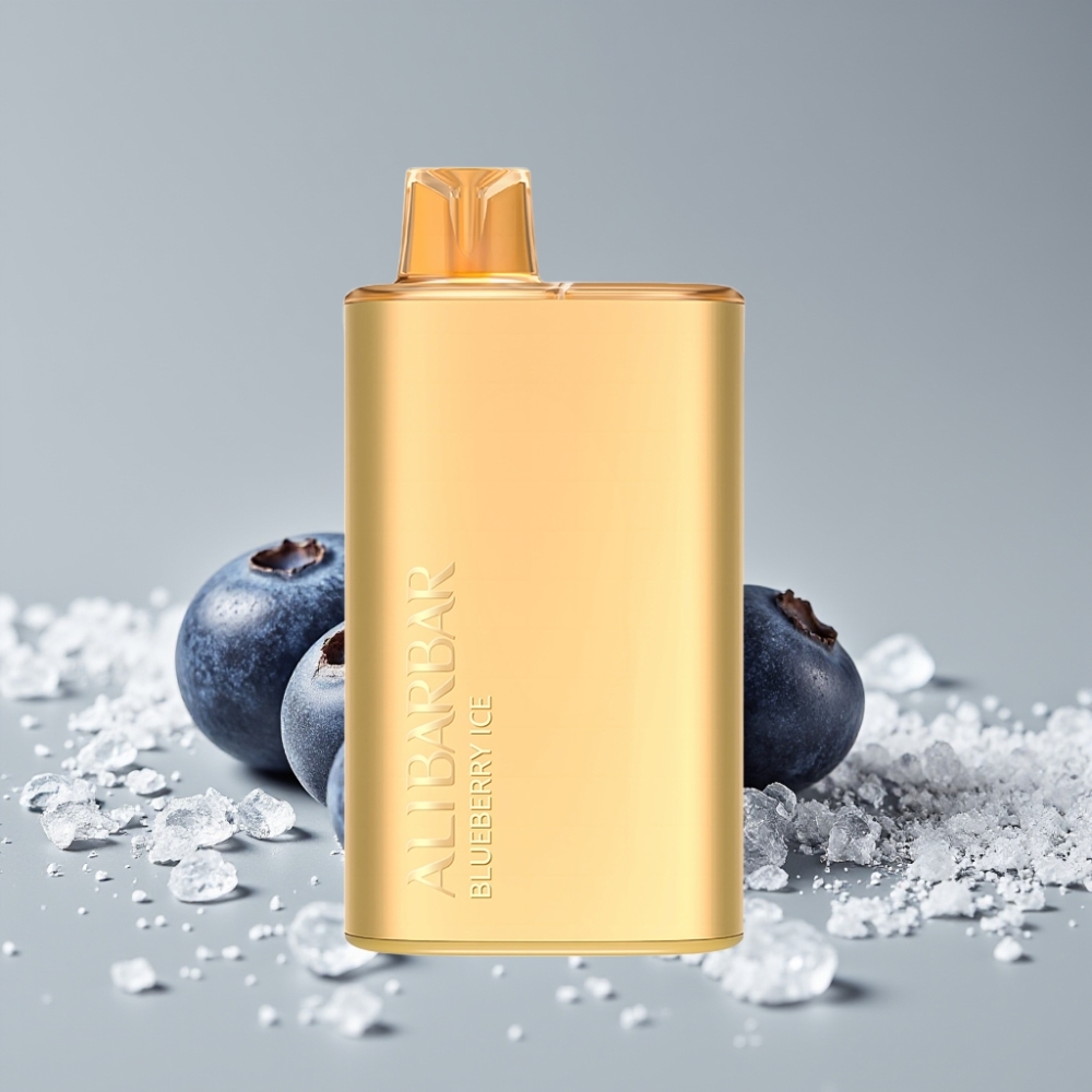 Alibarbar Rich 8000 Puffs سيجارة إلكترونية للاستخدام مرة واحدة Blueberry Ice - 20ml, 8000 Puffs, 2000mAh