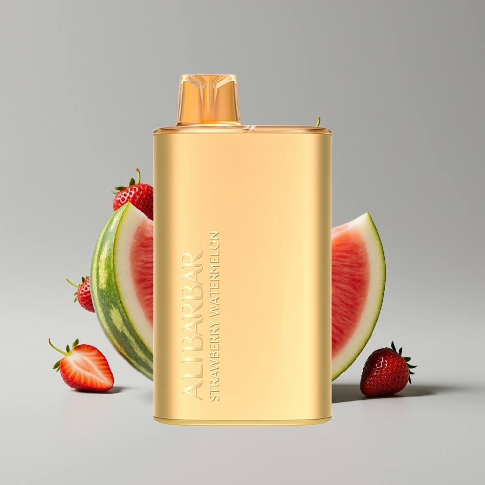 Alibarbar Rich 8000 Puffs سيجارة إلكترونية للاستخدام مرة واحدة Strawberry Watermelon - 20ml - 2000mAh