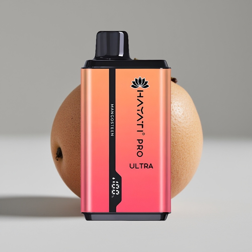 Hayati Pro Ultra 15000 نفخة بخاخ نكهة المانغوستين - سعة 24مل، بطارية 850mAh، نيكوتين 2%
