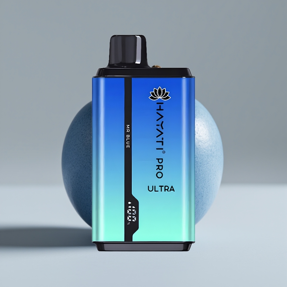 Hayati Pro Ultra 15000 Puffs 24ml 2% نيكوتين نكهة أزرق سيد