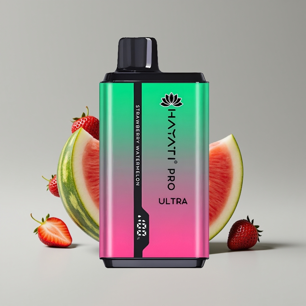 Hayati Pro Ultra 15000 Puffs - فراولة بطيخ - 2×12مل - 2% نيكوتين - 850mAh