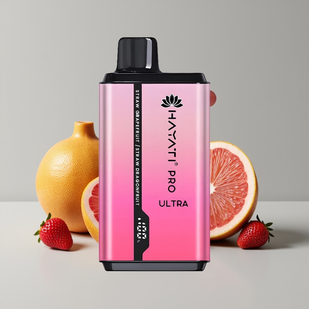 Hayati Pro Ultra 15000 Puffs - فراولة جريب فروت وفراولة دراجون فروت - 2×12مل - 2% نيكوتين