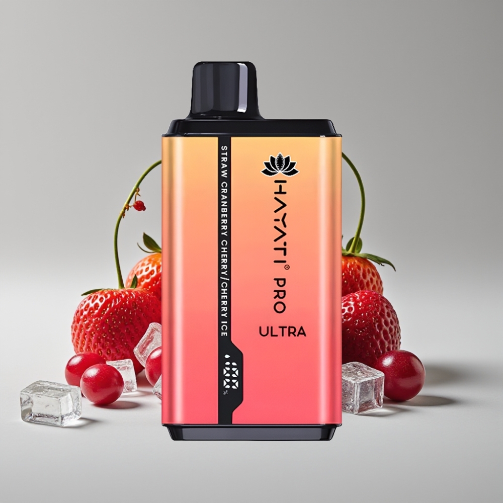 Hayati Pro Ultra 15000 Puffs - فراولة توت بري كرز آيس - 2×12ml - 2% نيكوتين - 49 نكهة