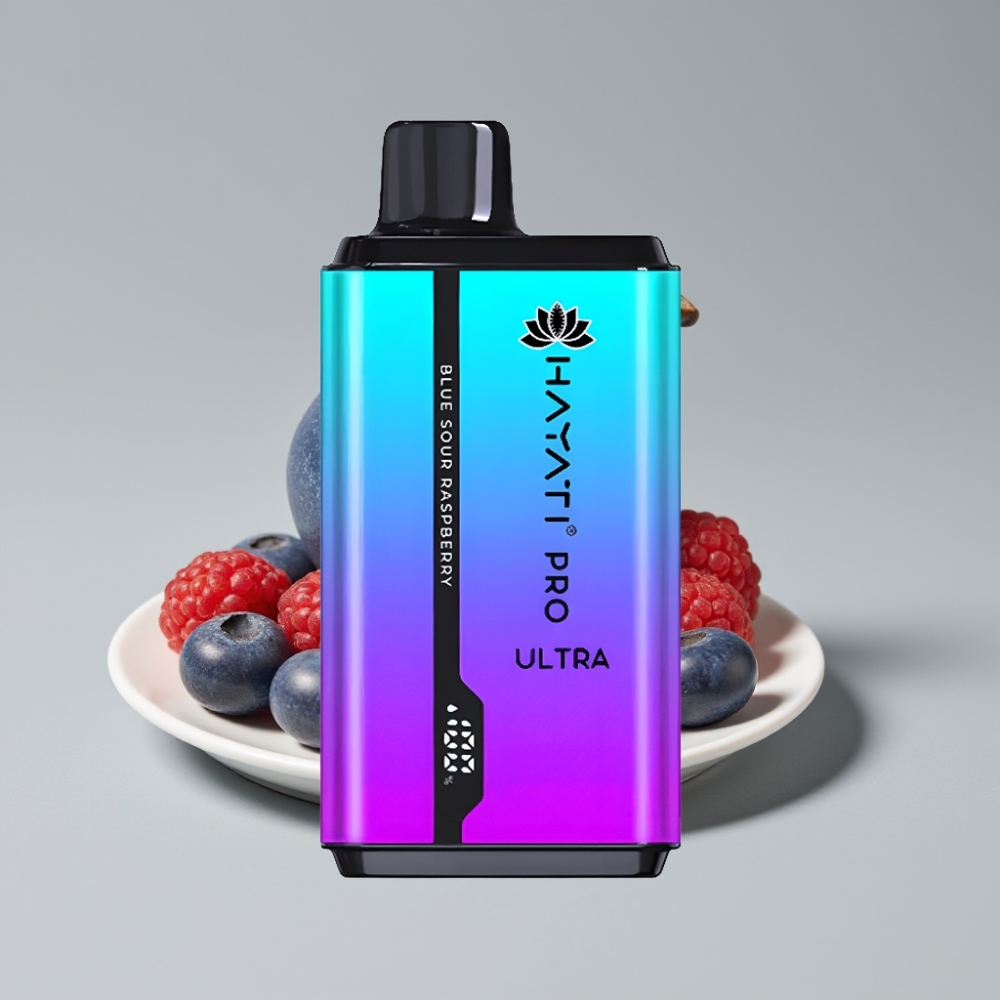 Hayati Pro Ultra 15000 Puffs - 2×12ml سعة السائل - 2% نيكوتين - بنكهة التوت الحامض الأزرق