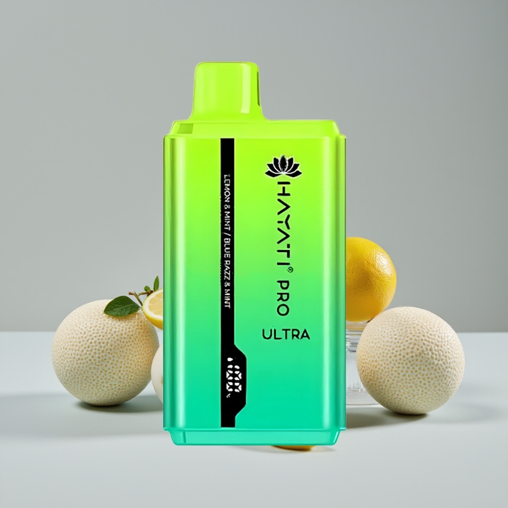 Hayati Pro Ultra 15000 Puffs - 850mAh - 2×12ml - 2% - ليمون ونعناع & بلو راز ونعناع