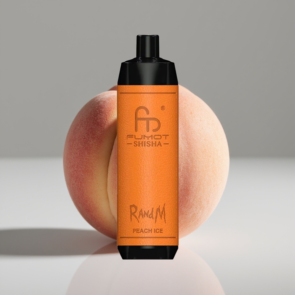 RandM Fumot Shisha 10000 Puff بطارية 850mAh نكهة خوخ مثلج E-liquid 18ml
