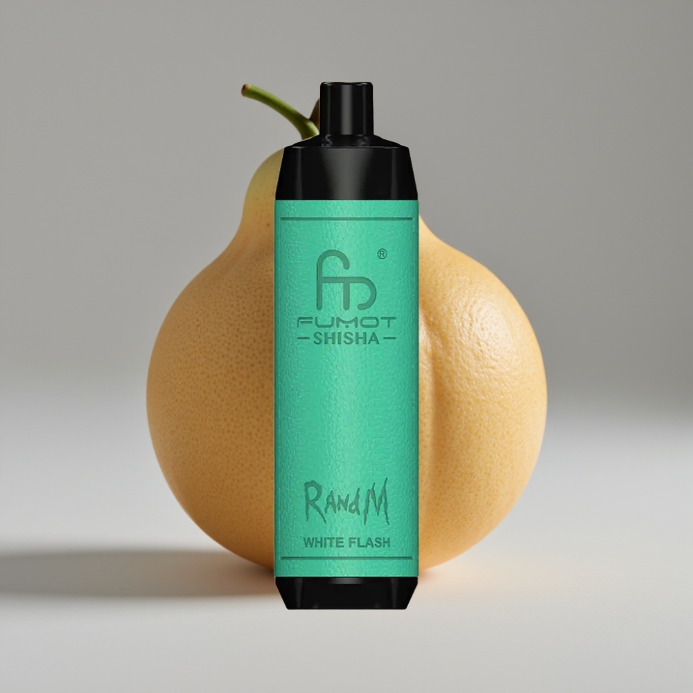 RandM Fumot Shisha 10000 Puffs سيجارة إلكترونية للاستخدام مرة واحدة White Flash - 18ml E-liquid - 850mAh - Type-C - 0.5% Nicotine
