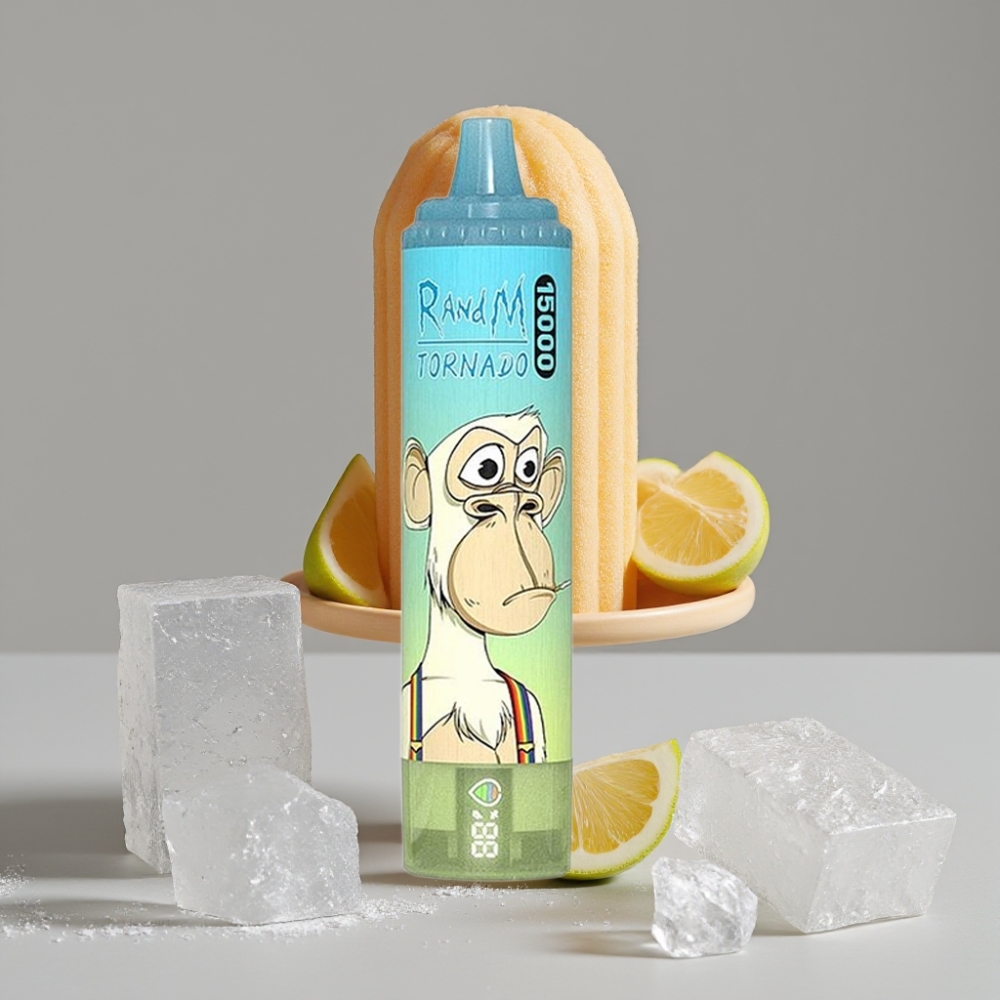 RandM Fumot Tornado 15000 نفحة سيجارة إلكترونية Ice Pop شاشة LCD شحن Type-C