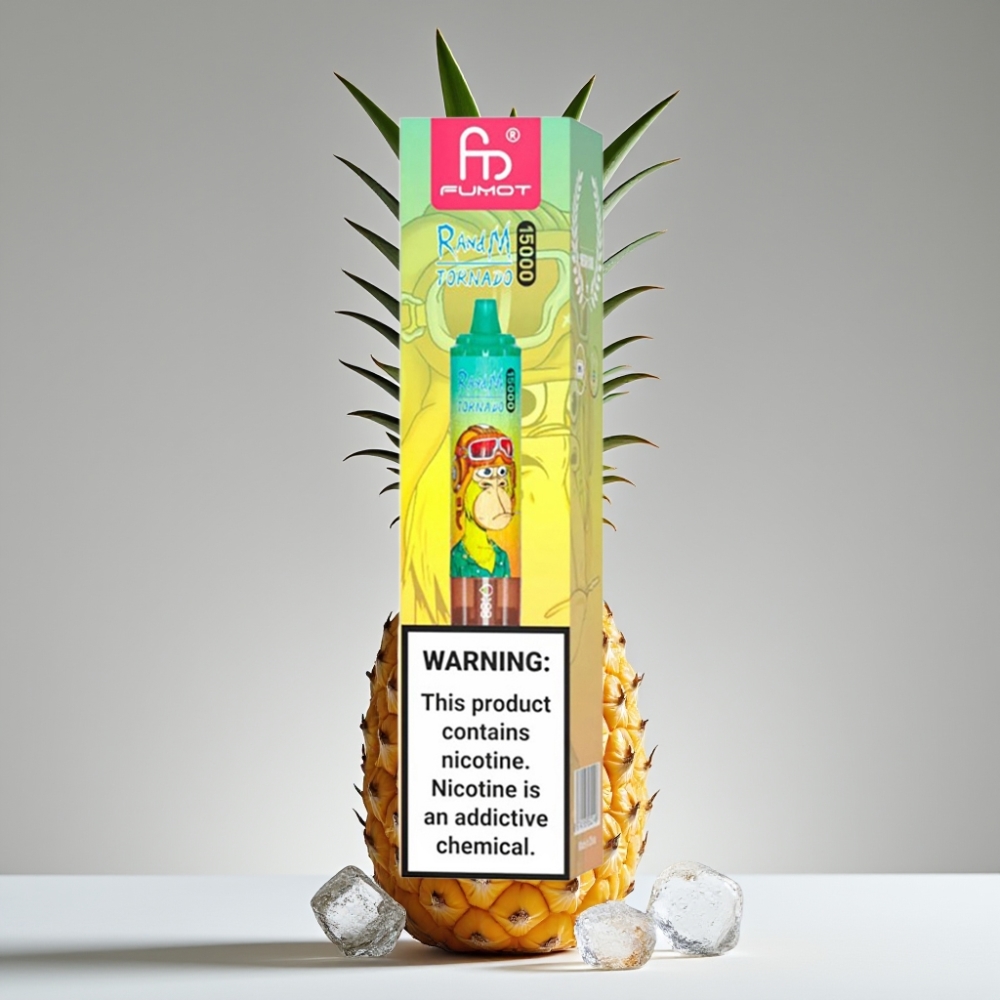 RandM Fumot Tornado 15000 Puffs USB Type-C Rechargeable Pineapple Ice