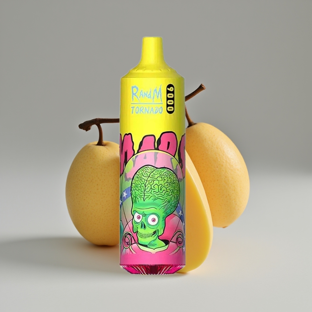 RandM Fumot Tornado 9000 Puffs سيجارة إلكترونية للاستخدام مرة واحدة Triple Mango - 18mL - Mesh Coil - RGB Display