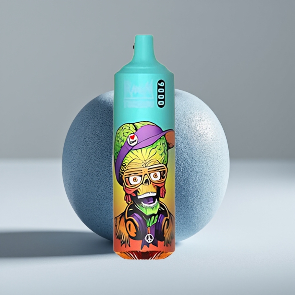 RandM Tornado 9000 Puffs 18mL 850mAh Mesh Coil جهاز تبخير بلو ليسيوس آيس