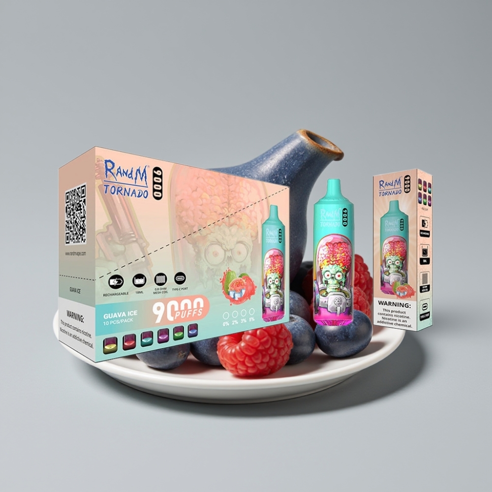 RandM Tornado 9000 Puffs Vape Disposable - 18mL - 850mAh - توت أزرق حامض