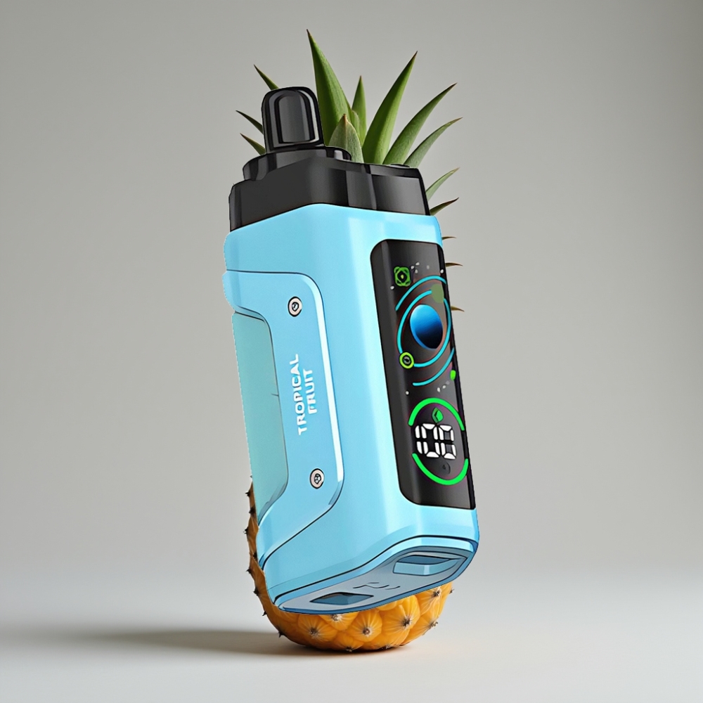 Razz Bar 45000 Puffs سيجارة إلكترونية للاستخدام مرة واحدة فاكهة استوائية - ملف 1.0 أوم، بطارية 650 مللي أمبير، شحن Type-C