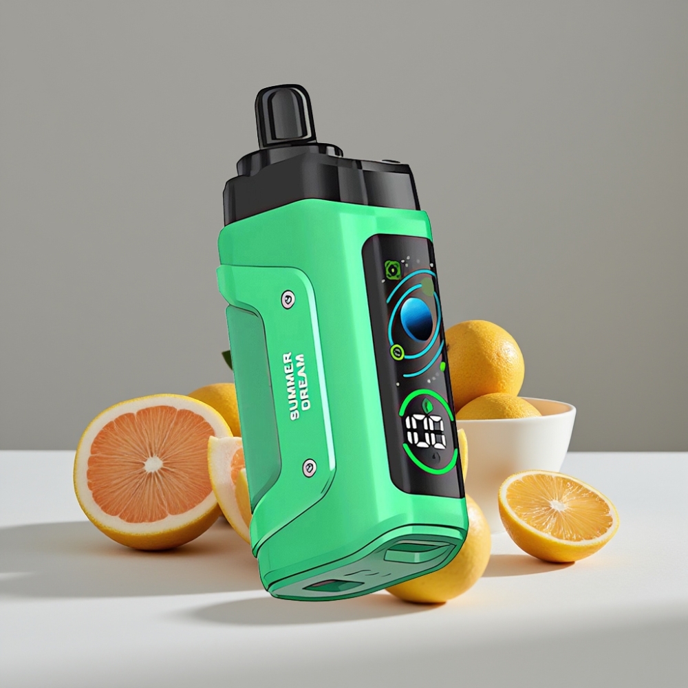 Razz Bar 45000 Puffs سيجارة إلكترونية للاستخدام مرة واحدة حلم صيفي مع 1.0 Ohm Mesh Coil و Type-C شحن