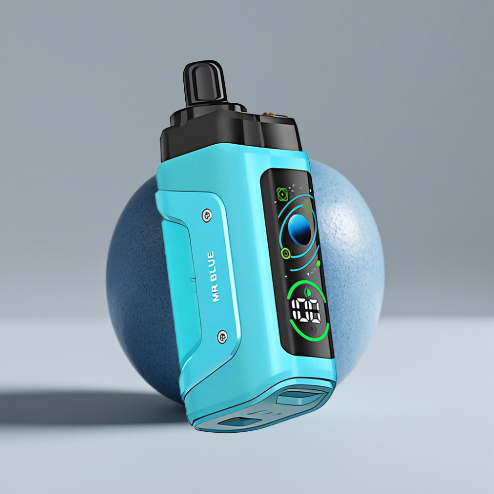 Razz Bar 45000 Puffs سيجارة إلكترونية للاستخدام مرة واحدة Mr Blue - 650 Mah Battery - Type-C Rechargeable - 20 mg/ml Nicotine