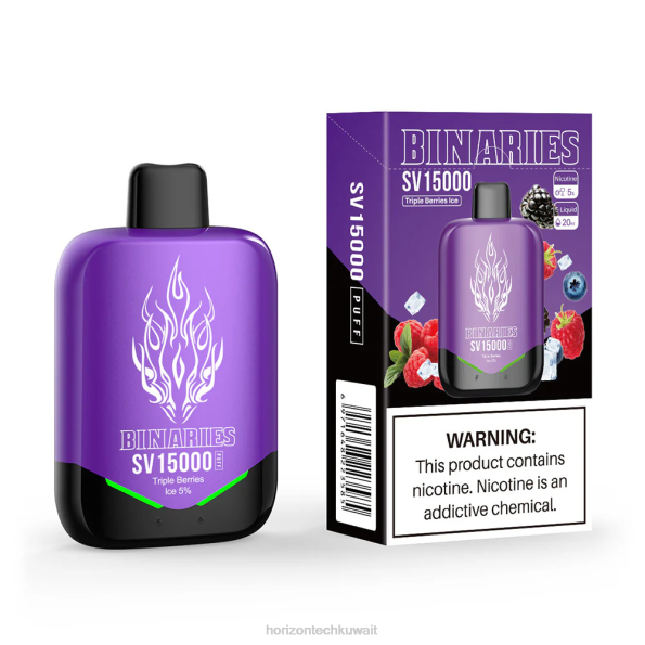 HorizonTech Binaries Cabin يمكن التخلص منها سانت - Horizon Tech Vape Tank 2R8L94 ثلج التوت الثلاثي